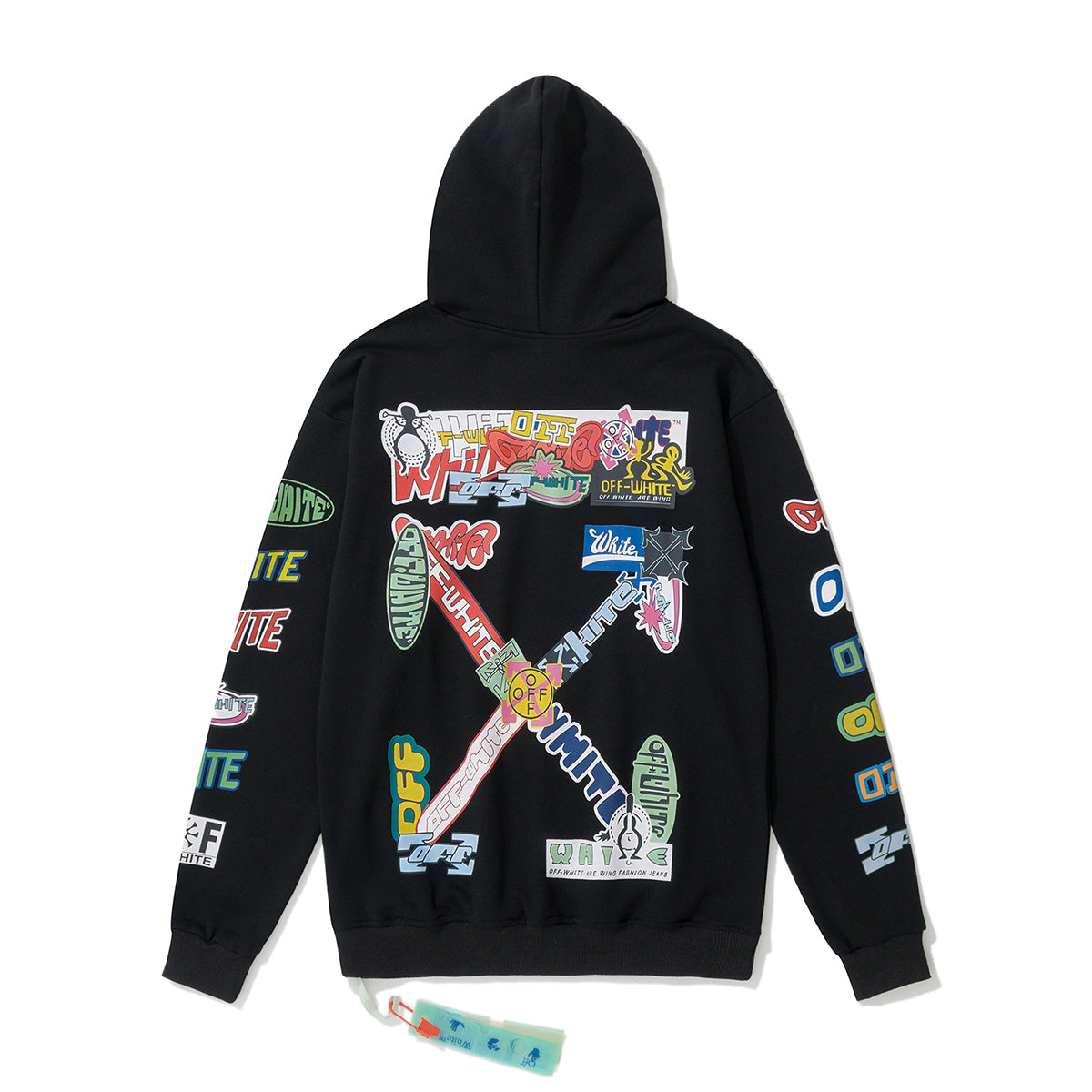 Digital Print Cotton Pullover Hoodie Light Luxury Station