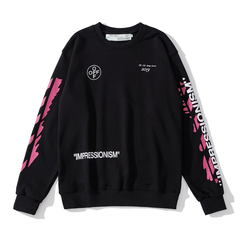 Number Print Crewneck Sweatshirt THOM TREND