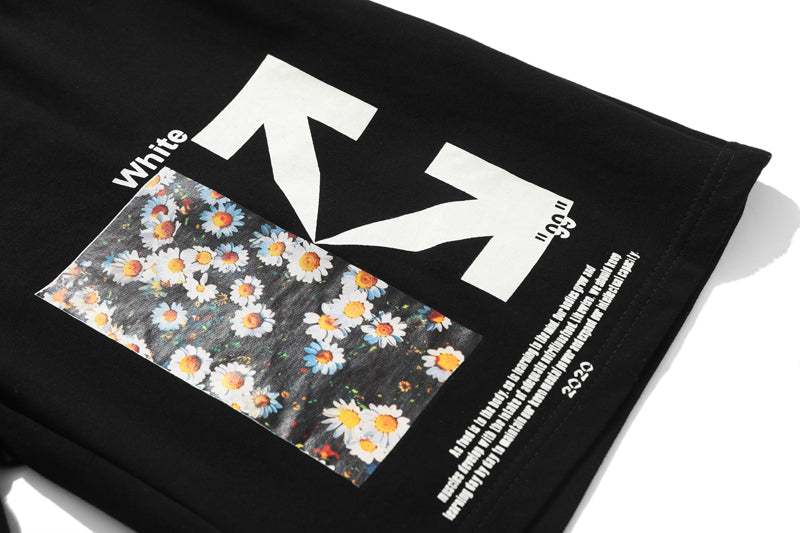 Floral Arrow Print Relaxed Shorts Light Luxury Station