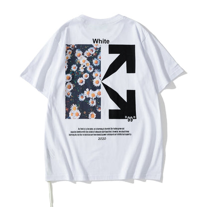 Graphic Print Short Sleeve T-Shirt Light Luxury Station
