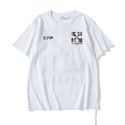 Graphic Print Short Sleeve T-Shirt Light Luxury Station