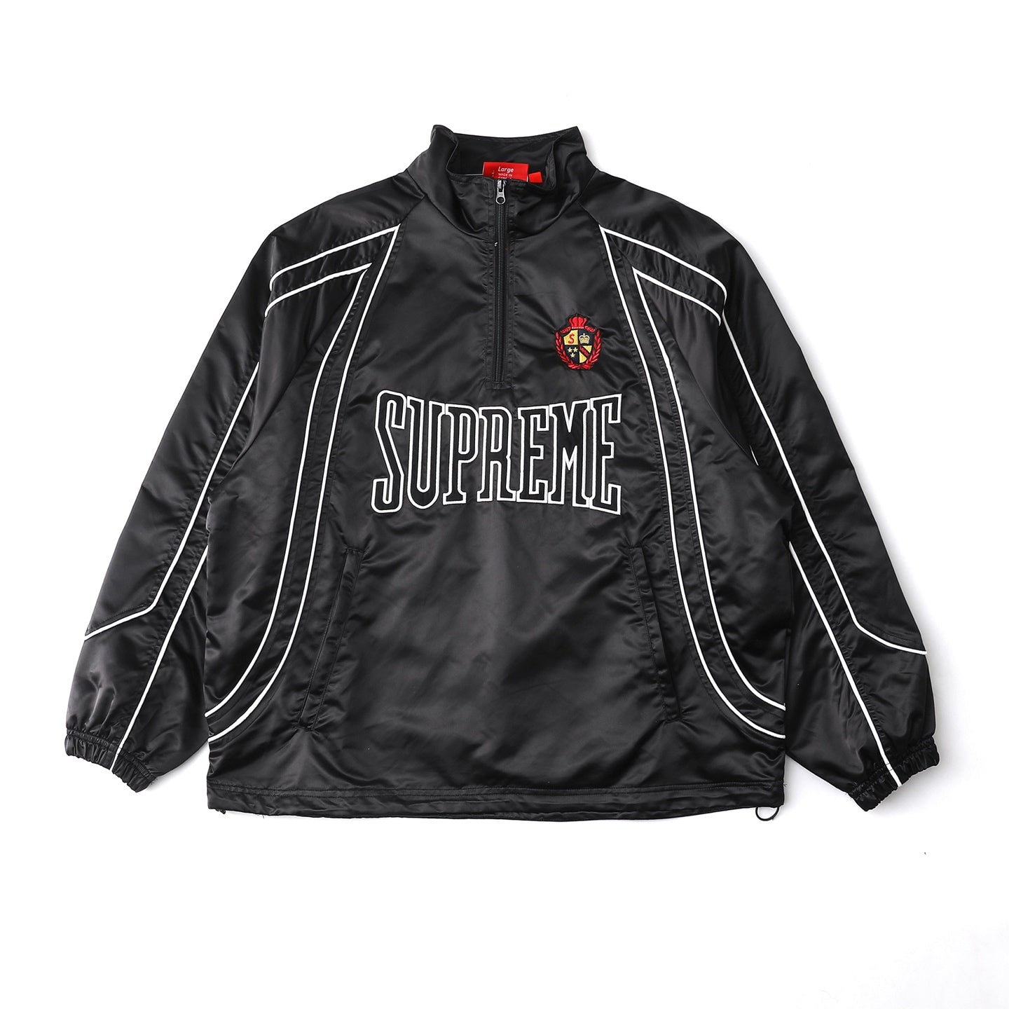 Satin Piping Half-Zip Pullover THOM TREND