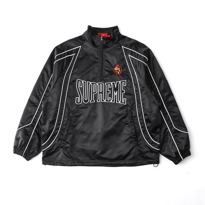 Satin Piping Half-Zip Pullover THOM TREND