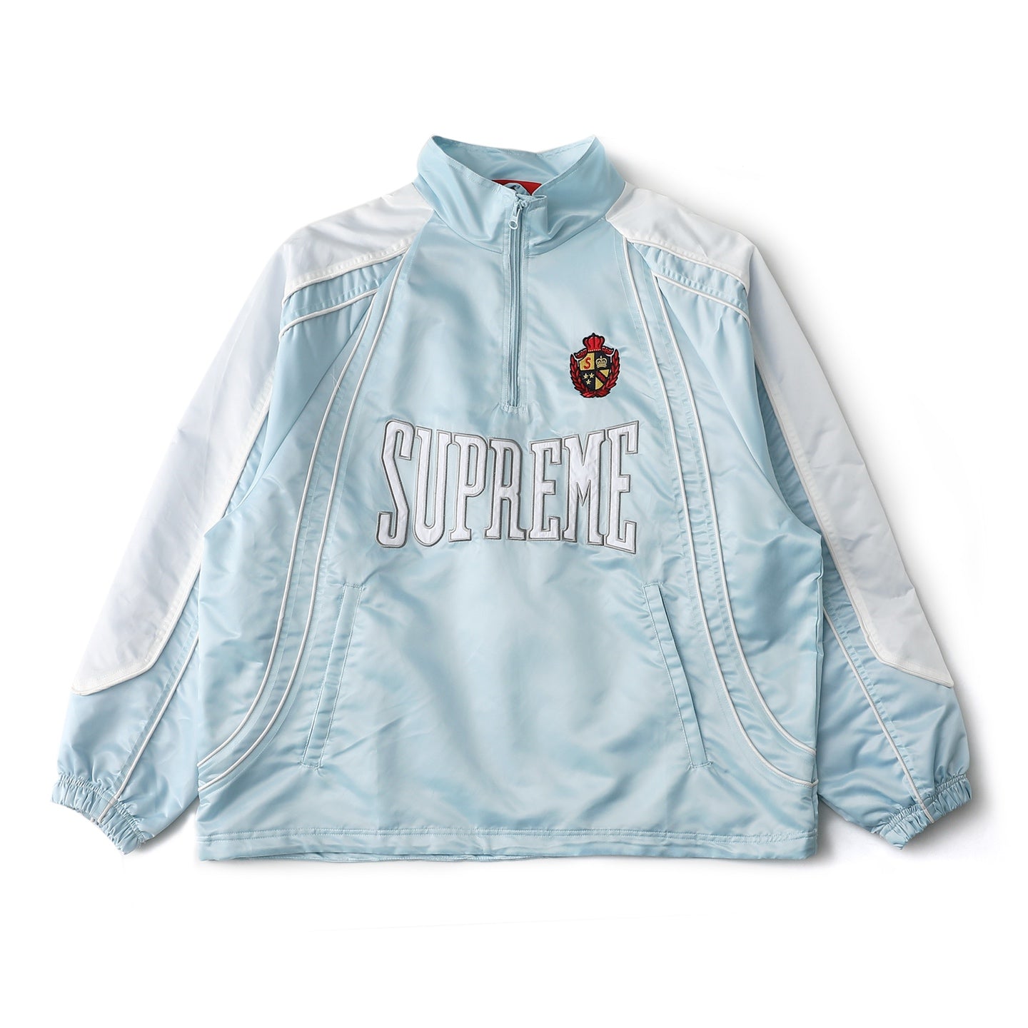 Satin Piping Half-Zip Pullover THOM TREND