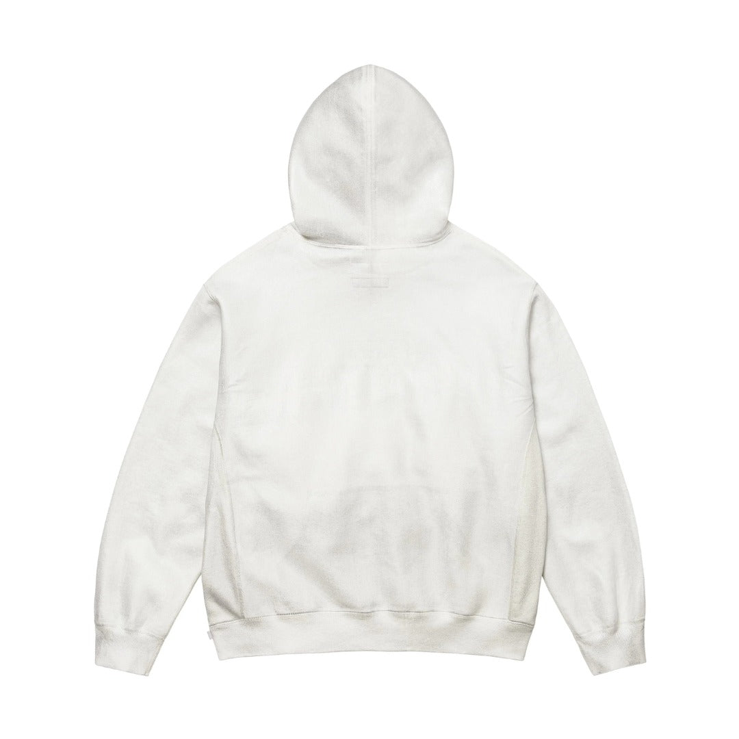 Washed Paint-Effect Embroidered Hoodie THOM TREND