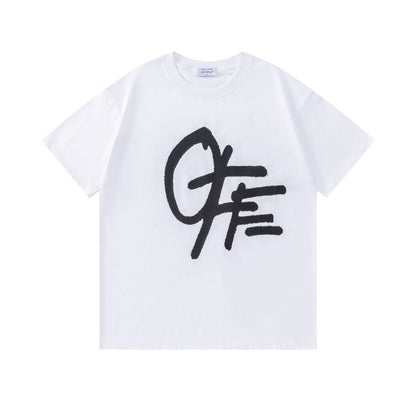 OFF New Printed T-Shirt Light Luxury Station
