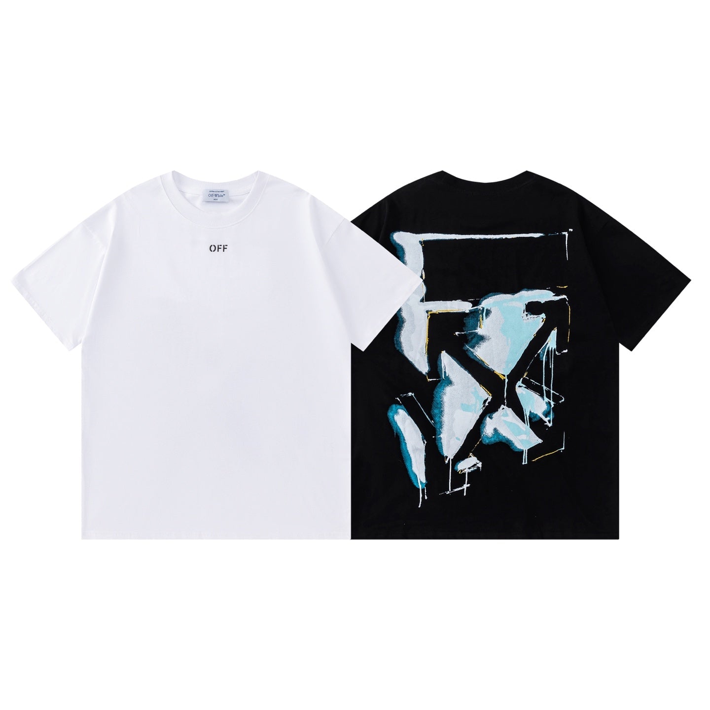 OFF New Printed T-Shirt Light Luxury Station
