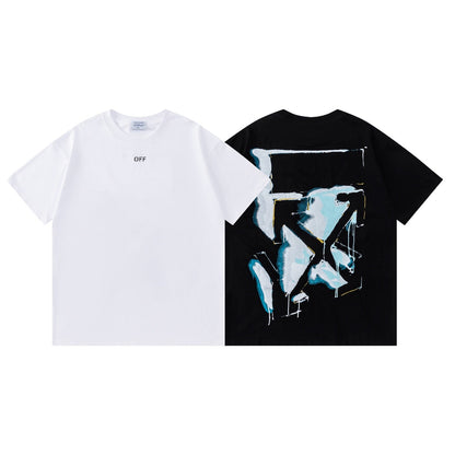 OFF New Printed T-Shirt Light Luxury Station