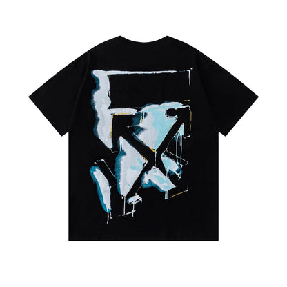 OFF New Printed T-Shirt Light Luxury Station