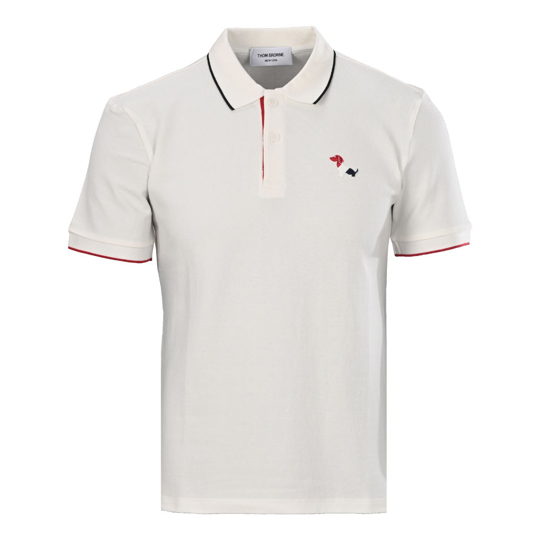 Men's Embroidered Polo Shirt — Cotton Piqué THOM TREND