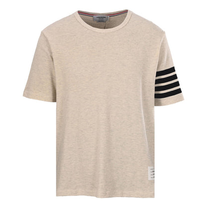 Men's Four-Bar Crew Neck T-Shirt — Cotton THOM TREND