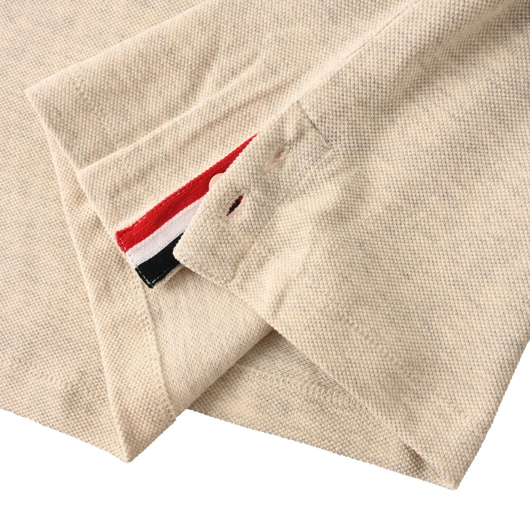 Men's Four-Bar Crew Neck T-Shirt — Cotton THOM TREND