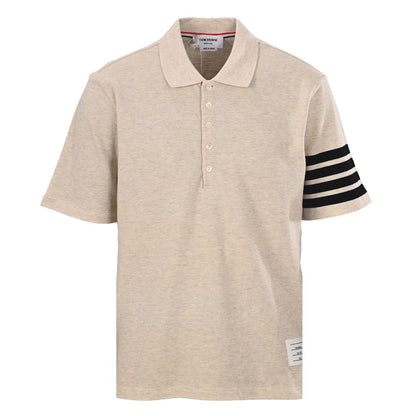 Men's Four-Bar Crew Neck T-Shirt — Cotton THOM TREND