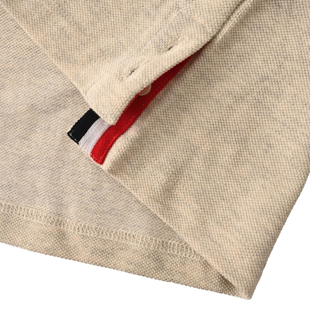 Men's Four-Bar Crew Neck T-Shirt — Cotton THOM TREND