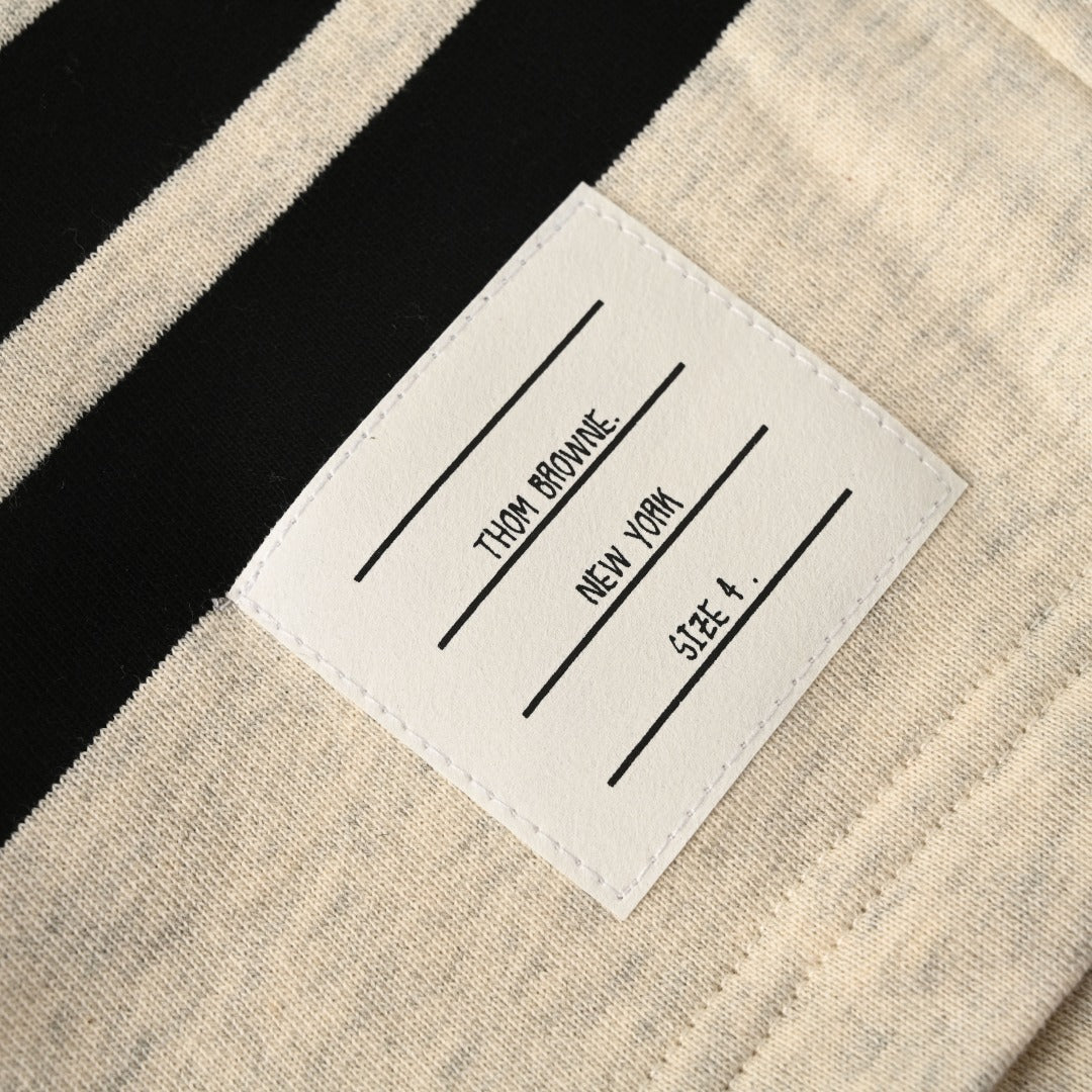 Men's Four-Bar Woven Shorts — Cotton THOM TREND