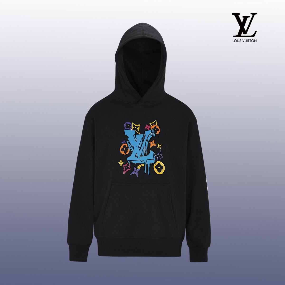 Designer Graphic Print Crewneck Sweatshirt