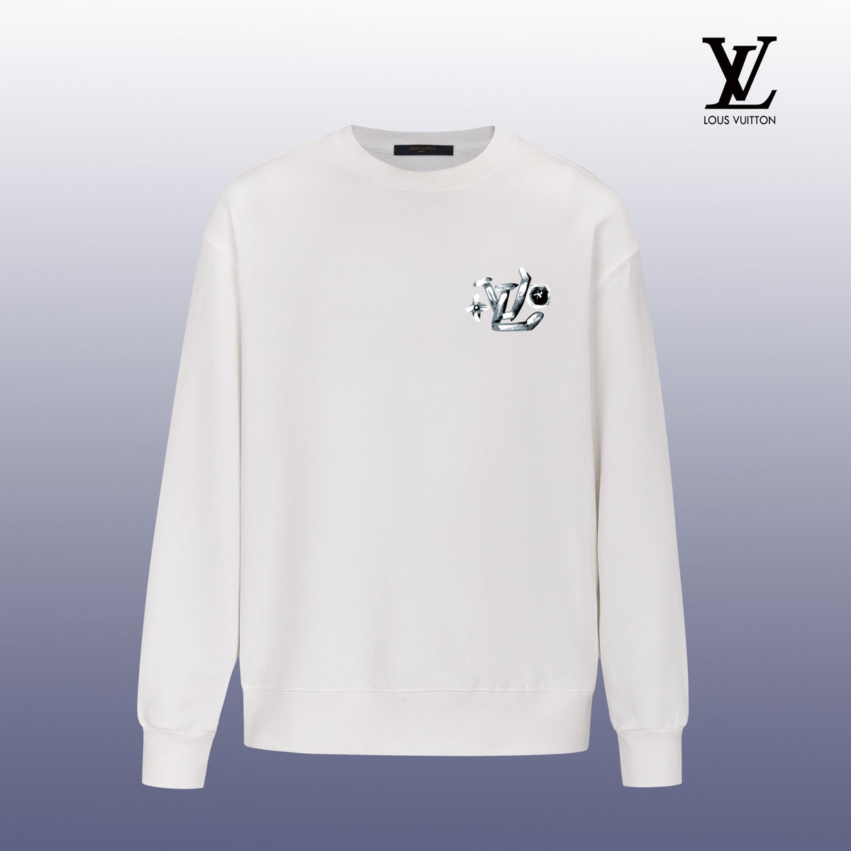 Designer Graphic Print Crewneck Sweatshirt