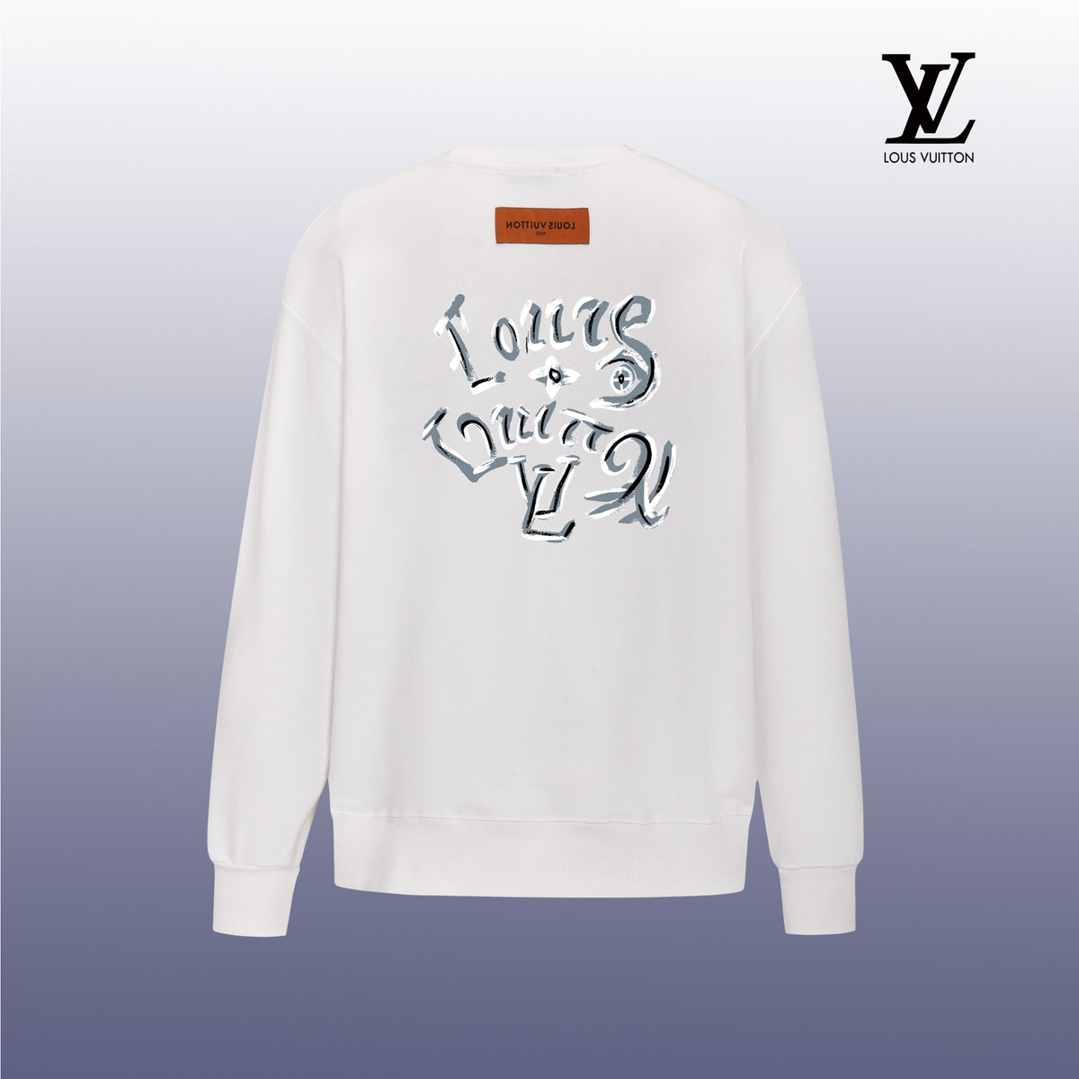 Designer Graphic Print Crewneck Sweatshirt