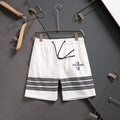 Thom Browne Style Four-Bar Stripe Woven Shorts