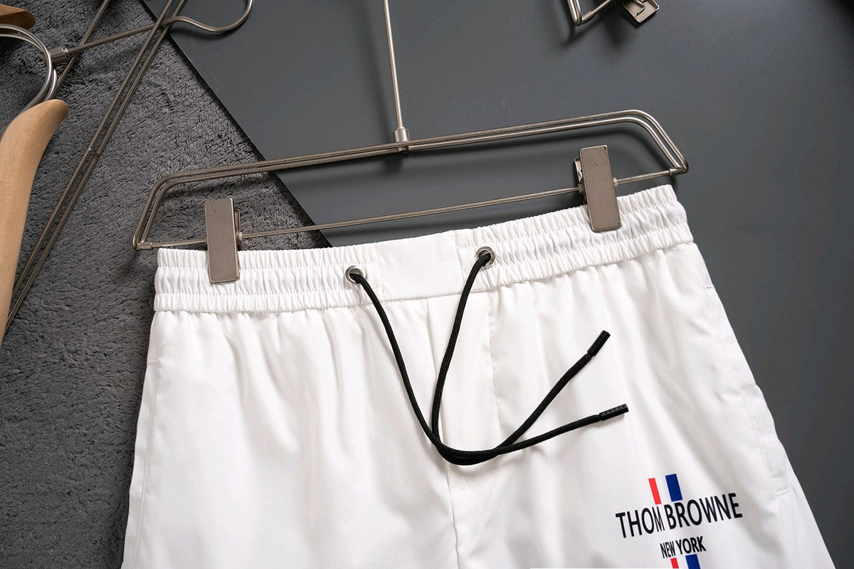 Thom Browne Style Four-Bar Stripe Woven Shorts - Image 6