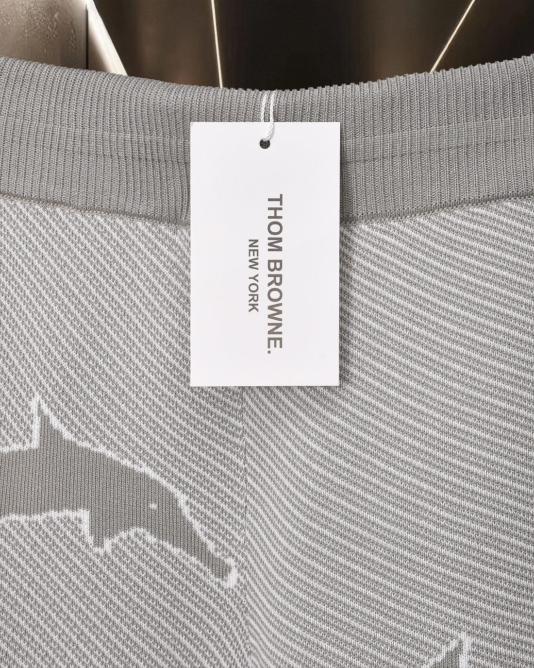 Thom Browne Style Four-Bar Stripe Knit Shorts - Image 6