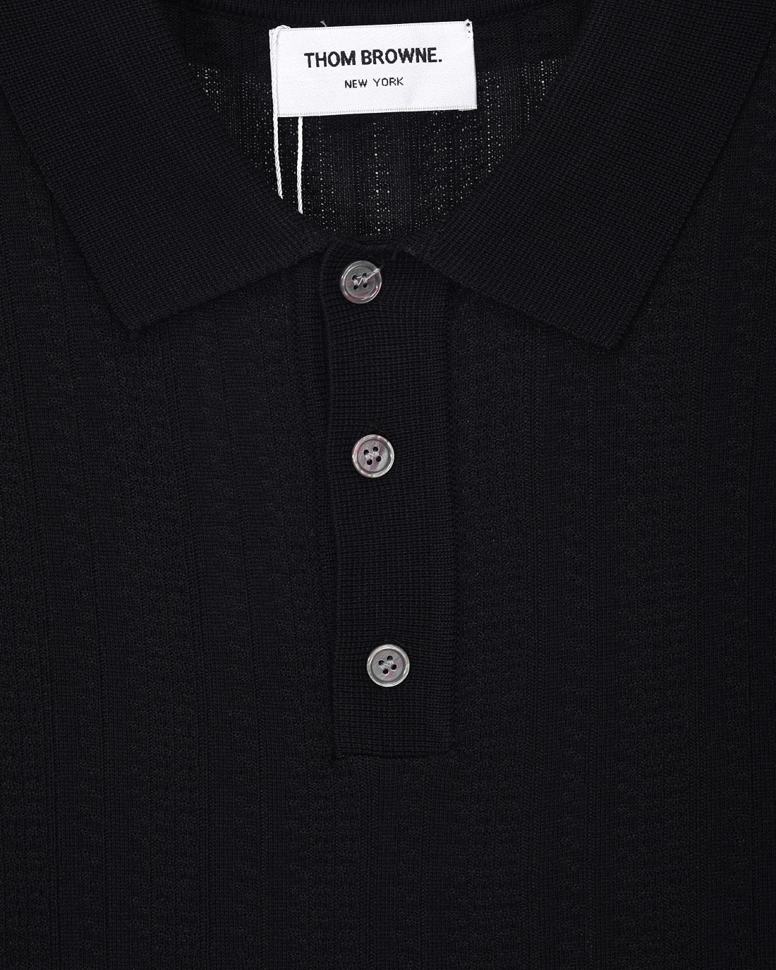 拼色四杠针织休闲短袖POLO THOM TREND