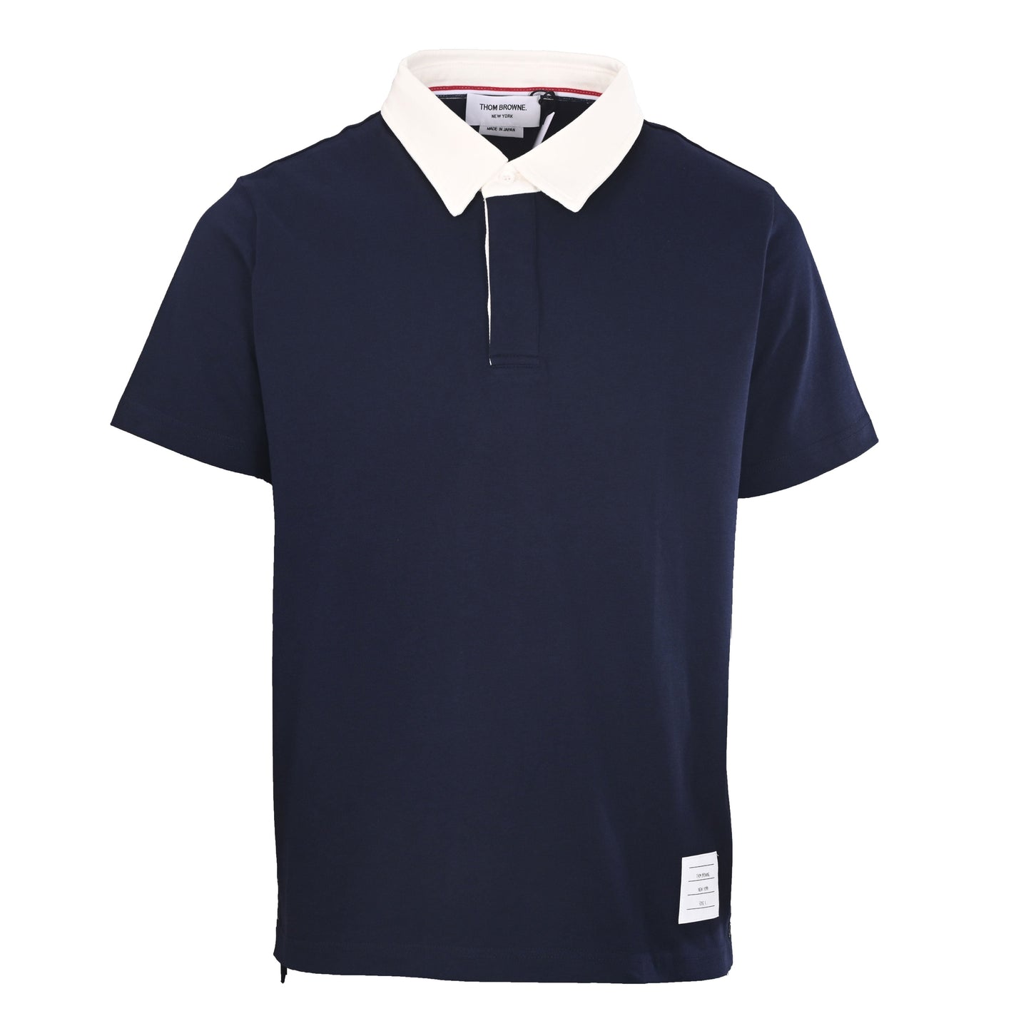 Contrast-Collar Cotton Polo — THOM TREND THOM TREND