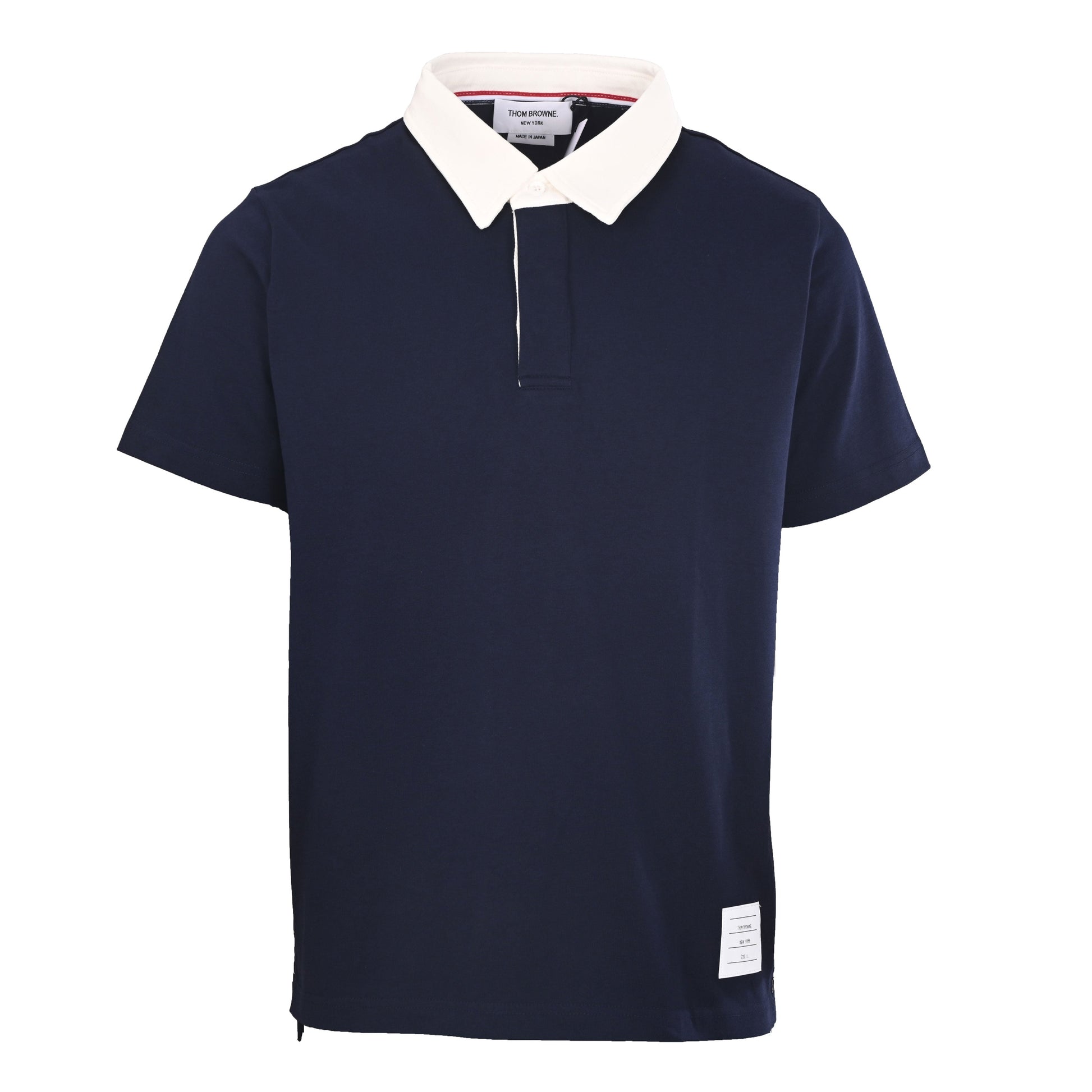 Contrast-Collar Cotton Polo — THOM TREND THOM TREND