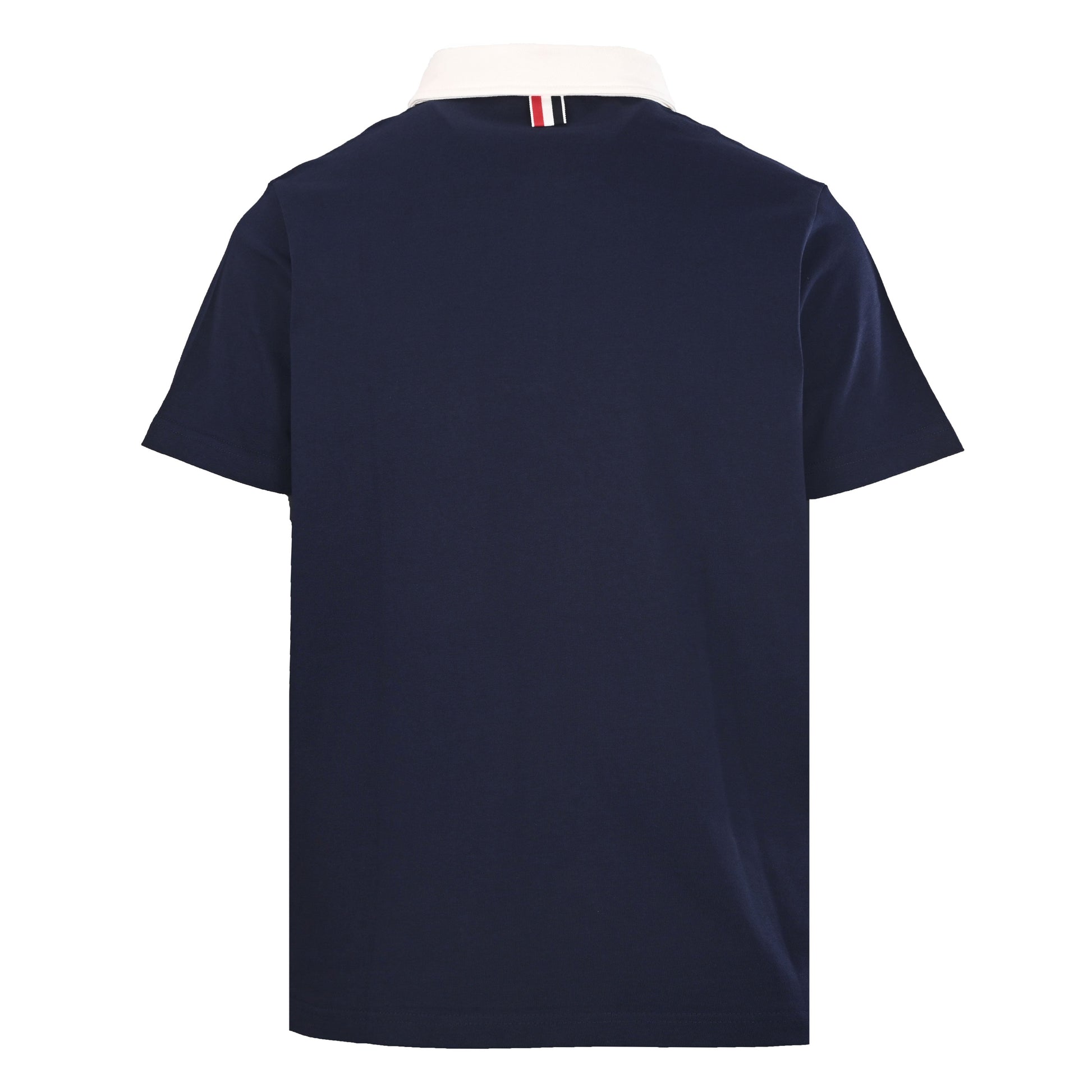 Contrast-Collar Cotton Polo — THOM TREND THOM TREND