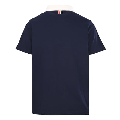 Contrast-Collar Cotton Polo — THOM TREND THOM TREND