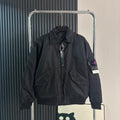 Stone Island Compass Badge Padded Flight Jacket - Black product detail view