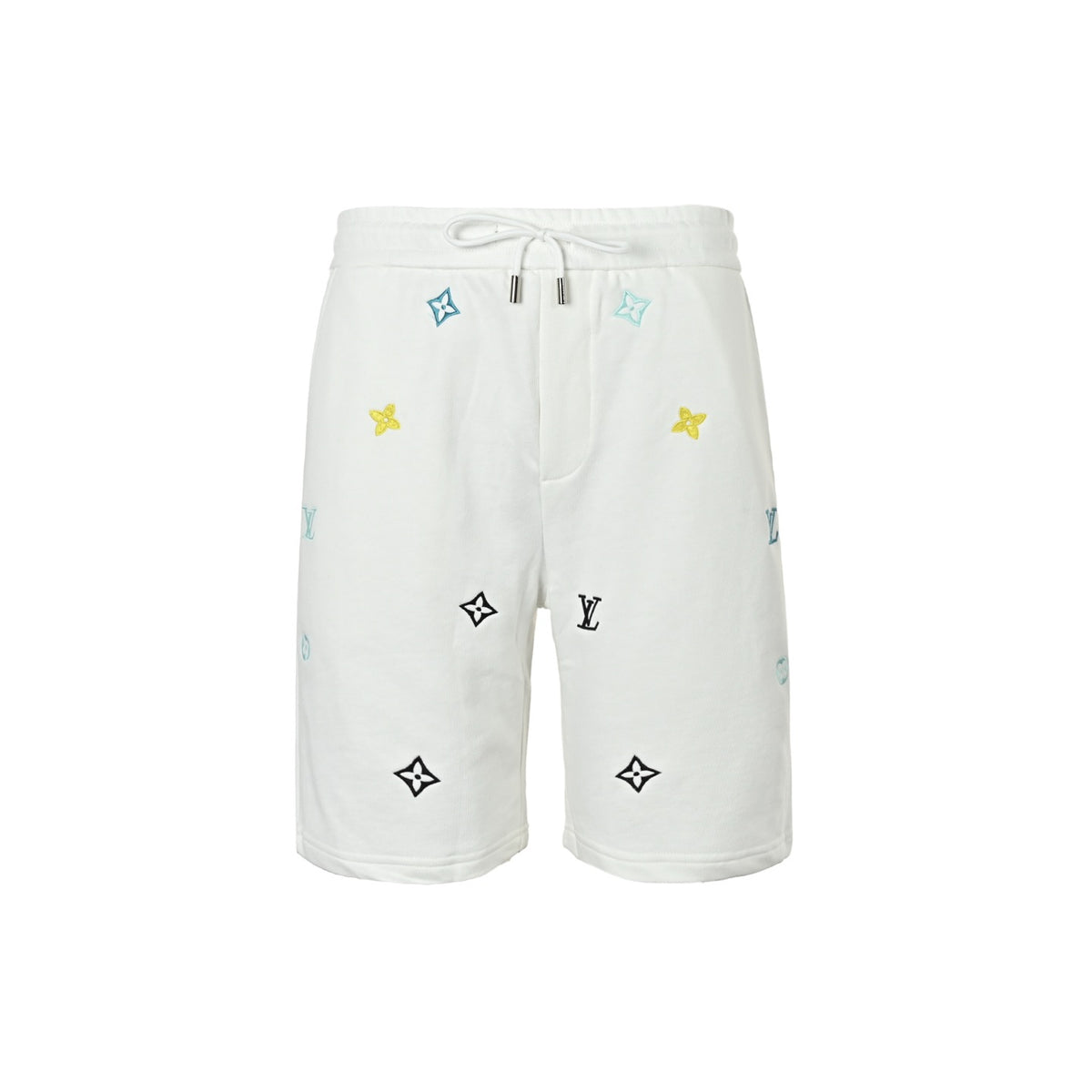 Embroidered Monogram Shorts