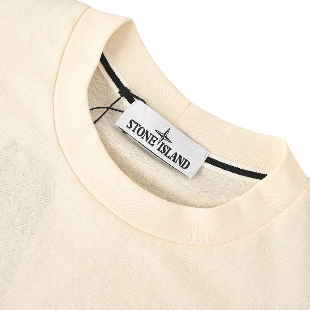 Stone Island Outline Compass Cotton T-Shirt - Black product detail view