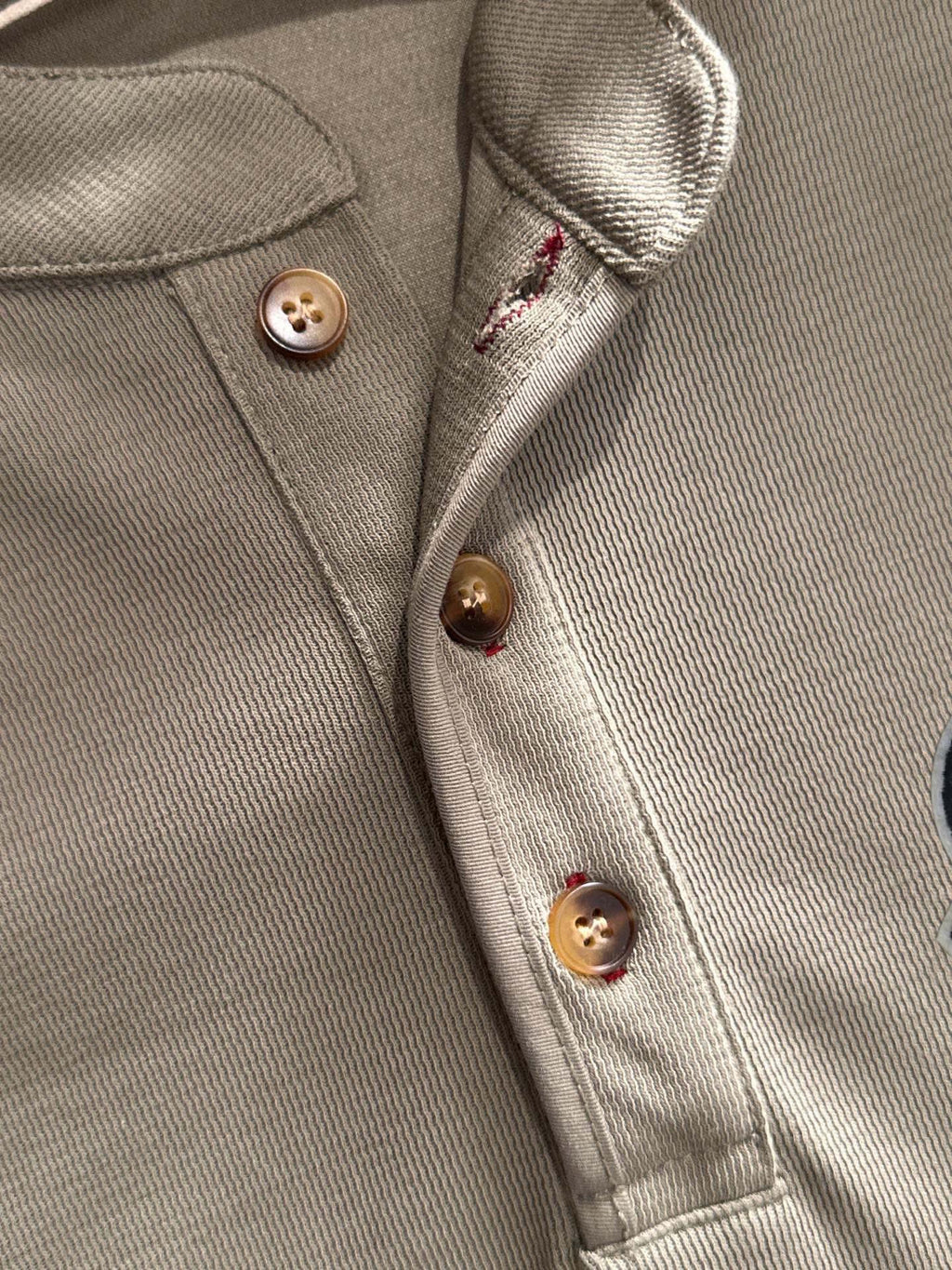 Stone Island Compass Badge Henley Cotton T-Shirt - 4XL product detail view