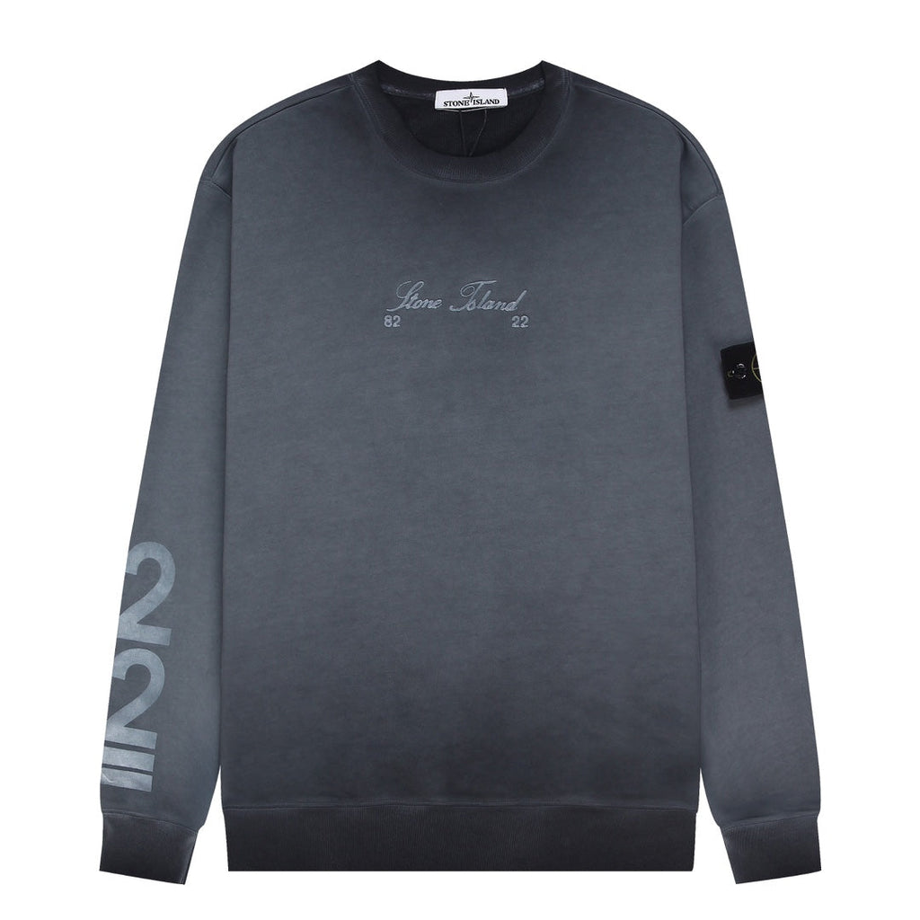 Stone Island 40th Anniversary Gradient Crewneck Sweatshirt - Gray front view