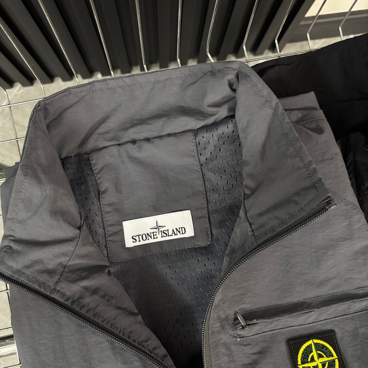 Stone Island Multi-Pocket Compass Badge Tactical Vest - Black product detail view
