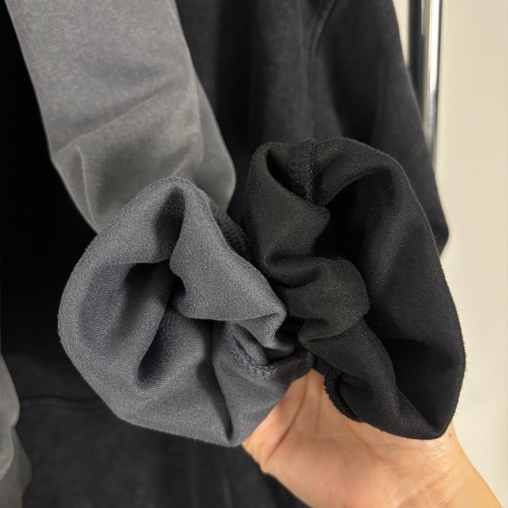 Stone Island Washed Compass Badge Pullover Hoodie - Black product detail view