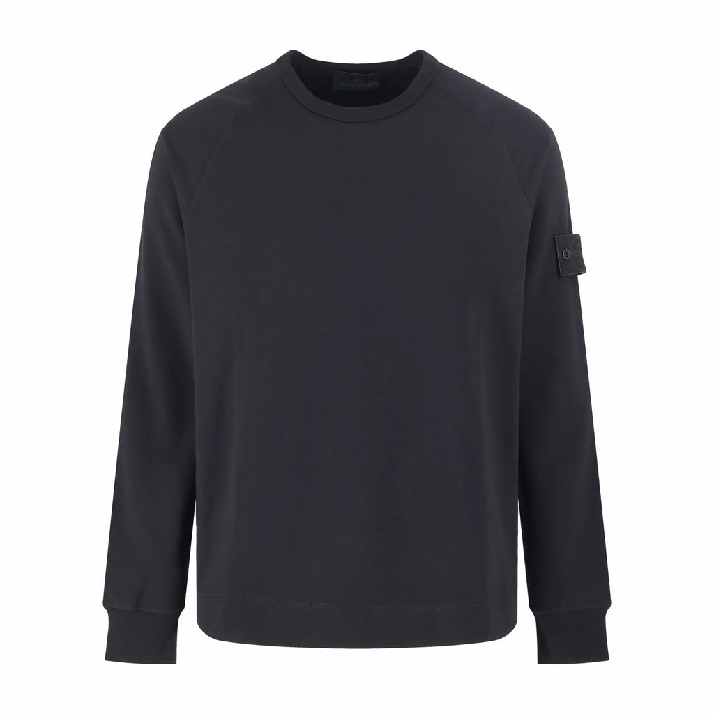 Stone Island 380 GSM Fleece Compass Badge Sweatshirt front view
