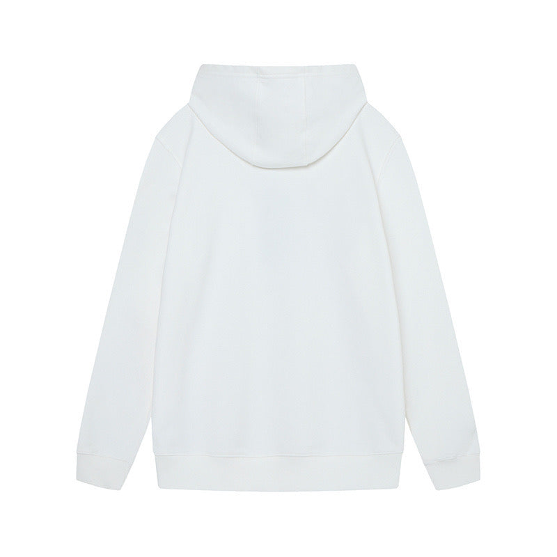 Stone Island Brushed Fleece Compass Badge Pullover Hoodie - White product detail view