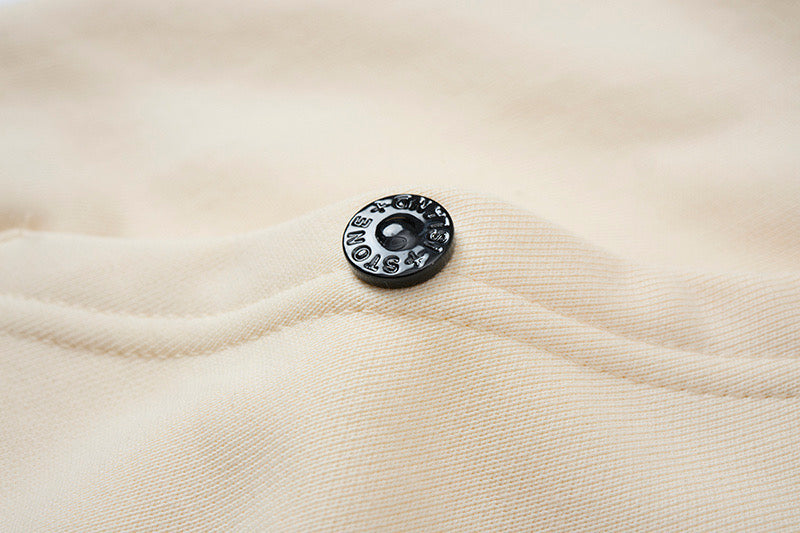Stone Island Brushed Fleece Compass Badge Pullover Hoodie - Gray product detail view