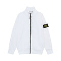 Stone Island Brushed Fleece Compass Badge Zip Sweatshirt - White product detail view