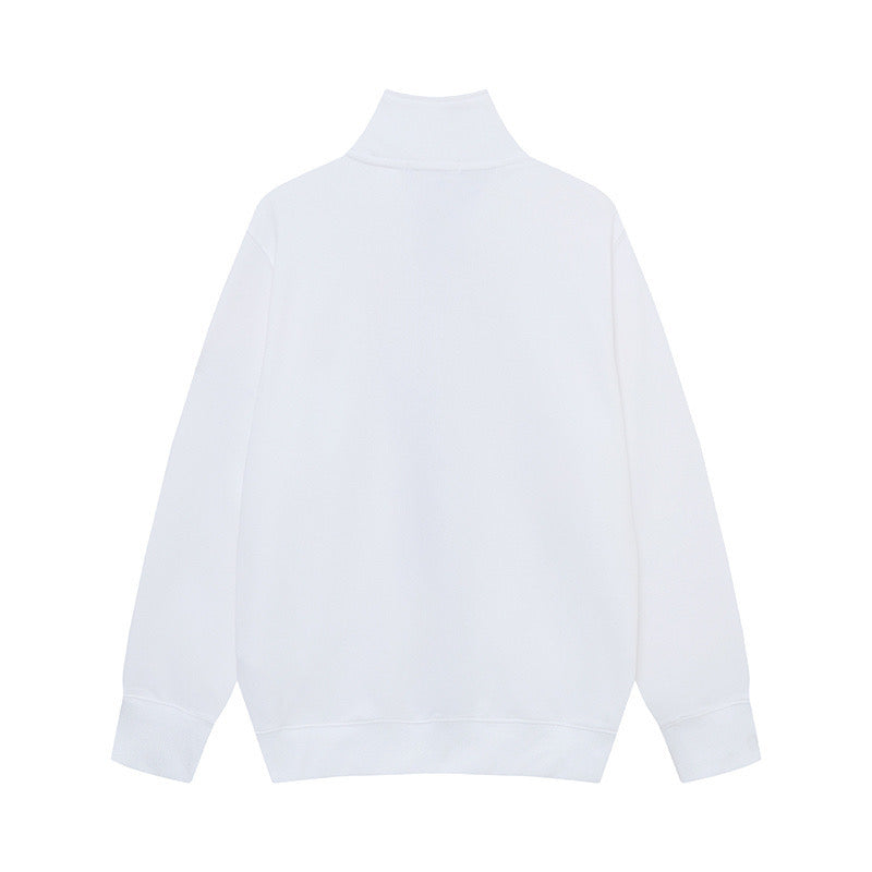 Stone Island Brushed Fleece Compass Badge Zip Sweatshirt - Black product detail view