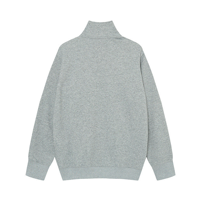 Stone Island Brushed Fleece Compass Badge Zip Sweatshirt - Black product detail view
