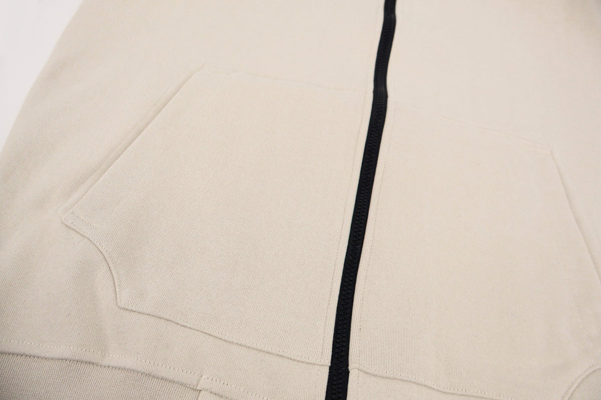 Stone Island Compass Badge-Cuff Full-Zip Hoodie product detail view