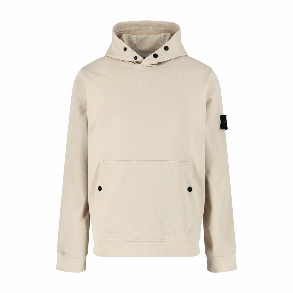 Stone Island Compass Badge-Cuff Pullover Hoodie front view