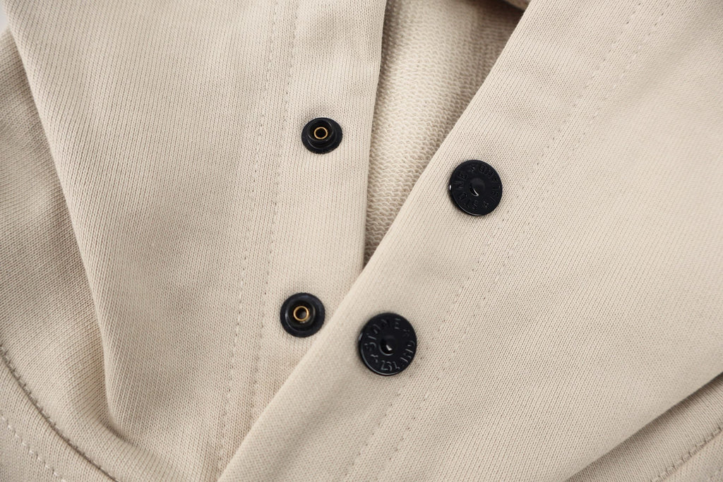 Stone Island Compass Badge-Cuff Pullover Hoodie product detail view
