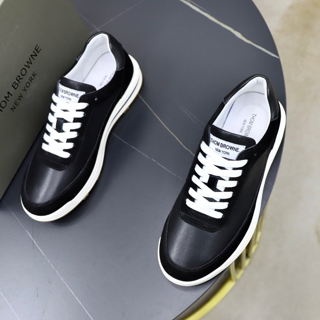 Premium Leather Sneaker — Rubber Sole Edition