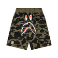 BAPE 1st Camo Shark Sweat Shorts – Green Camo