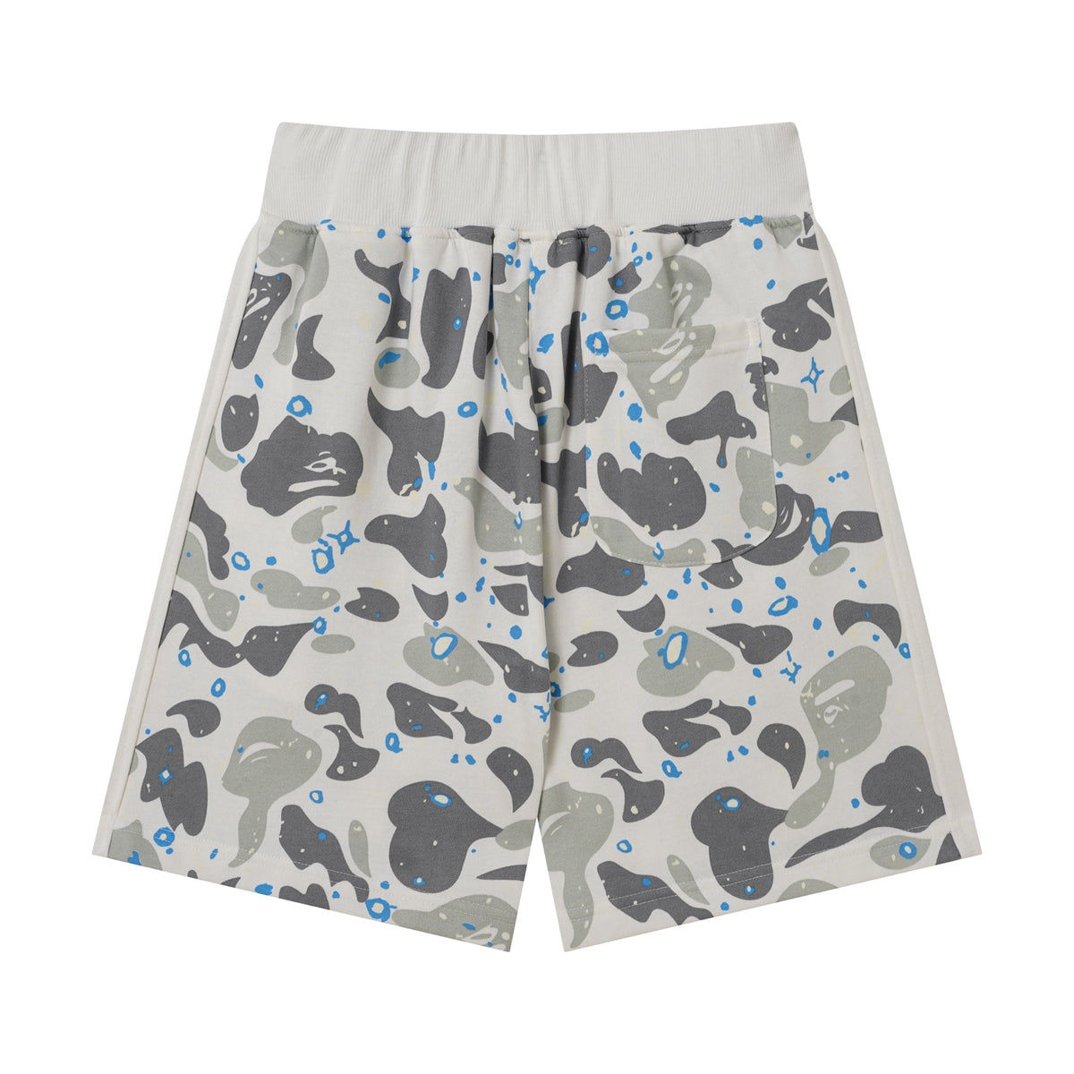 BAPE Shark Camo Sweat Shorts – White Camo