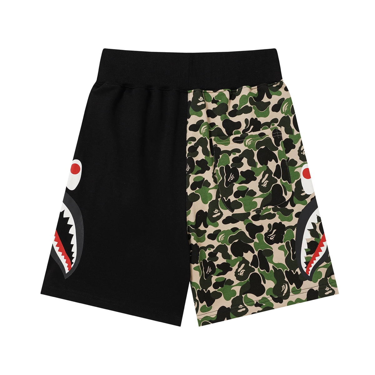 BAPE Shark Split Camo Sweat Shorts
